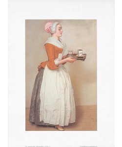 Jean-Étienne Liotard, Schokoladenmädchen (Offset)