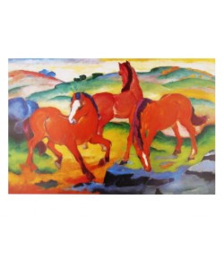 Franz Marc, Die roten Pferde
