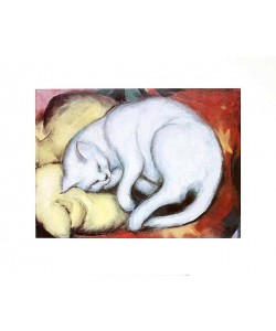 Franz Marc, Cat on a yellow Pillow