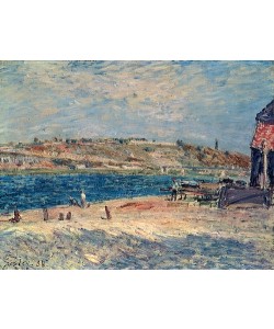Alfred Sisley, Flussufer in Saint-Mammes. 1884