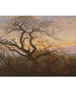 Caspar David Friedrich, Rabenbaum (Kahler Baum an der Küste Rügens, oder: Krähenhorst auf Rügen). Um 1822