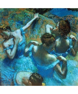 Edgar Degas, Tänzerinnen in blauen Kostümen. Um 1898