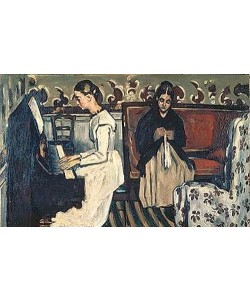 Paul Cézanne, Die Tannhäuser-Ouvertüre (Mädchen am Klavier). 1867/1868