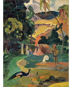 Paul Gauguin, MATAMOE (Tod). Landschaft mit Pfauen. 1892