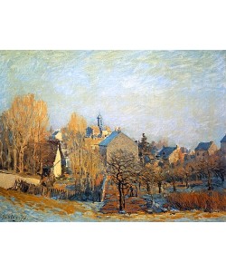 Alfred Sisley, Frostige Landschaft in Louveciennes. 1873