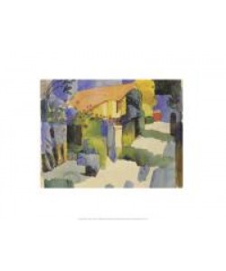 August Macke, Haus im Garten (Offset)