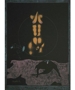 Wunderlich Paul Schweiz Ein böses Tier (30) (Lithografie, handsigniert, nummeriert)
