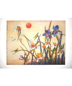 Votteler Jutta Träumende Lilien (Radierung, handsigniert)