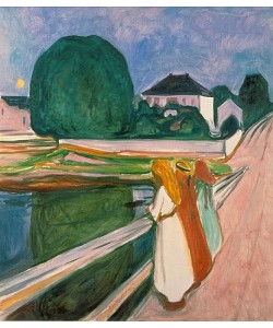 Edvard Munch, Weisse Nacht (Asgaardstrand). 1903.