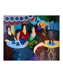 Tarkay Itzchak Morning Tea (30) (Serigraphie, handsigniert)