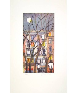 Votteler Jutta Kreuzberger Nacht, 2011 (Radierung, handsigniert)