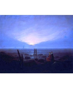 Caspar David Friedrich, Mondaufgang über dem Meer. 1821