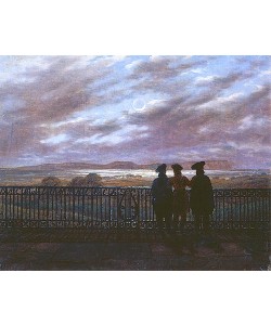 Caspar David Friedrich, Die Dichter Schukowski, S.I. Turgenjew und A.I. Turgenjew. Ende 1820-er Jahre