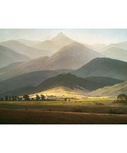 Caspar David Friedrich, Berglandschaft. Die Kleine Sturmhaube von Warmbrunn gesehen.