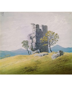 Caspar David Friedrich, Die Ruine von Schloss Teplitz. Um 1828
