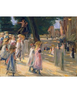 Max Liebermann, Auf dem Weg zur Schule in Edam.