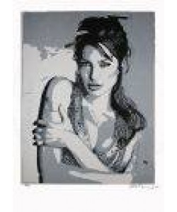Hirthammer Josef Angelina Jolie, 2012 (Linoldruck 3 Platten, num., handsigniert)
