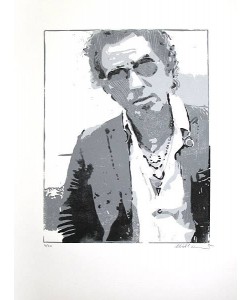 Hirthammer Josef Bruce Springsteen, 2012 (Linoldruck 3 Platten, num., handsigniert)