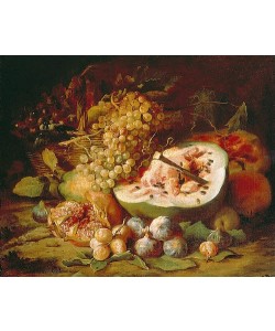 Abraham Brueghel, Früchtestillleben. 1670er Jahre