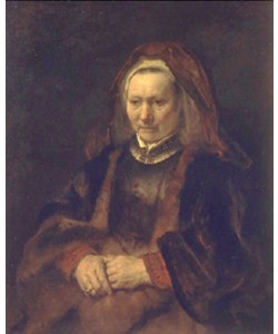 Rembrandt van Rijn, Bildnis einer älteren Frau. 1650-1652