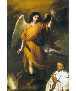 Bartolomé Estéban Murillo, Der Erzengel Raphael mit dem Bischof Dumonte.