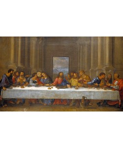 Nicolas Poussin, Das letzte Abendmahl. Kopie nach Leonardo da Vinci.