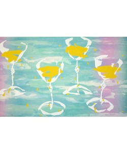 Richter Melanie White Wine Glasses (Litho + Siebdruck, handsigniert, nummeriert)