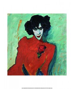 ALEXEJ von JAWLENSKY, Bildnis des Tänzers Alexander Sacharoff (5-farbiger Druck)