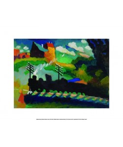 Kandinsky Wassily Eisenbahn bei Murnau (5-farbiger Druck)