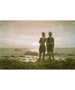 Caspar David Friedrich, Zwei Männer am Strand.