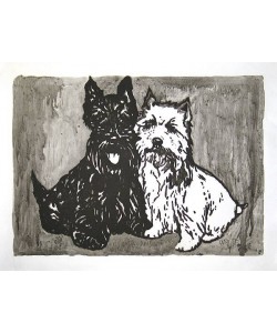 Doig Peter Double Dog Mappe (30) (Radierung, signiert, nummeriert)