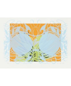 Madjid Haure Perlenpflanze II (Siebdruck, handsigniert, nummeriert)