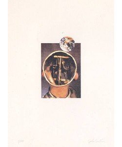Paolini Giulio Il sole nero (dal mondo degli automi) (30) (Offset - Siebdruck, handsigniert, nummeriert)