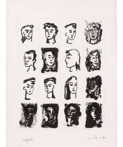 Valle  Kopfbyte (30) (Lithographie, handsigniert)