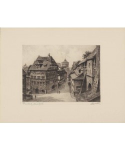 Bruck  Nürnberg, Dürerhaus (Radierung, s/w)