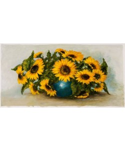 Platen Kurt Sonnenblumen (Öl auf Leinwand)