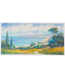 Picard Jean Claude Weiter Sandstrand (Öl auf Leinwand)