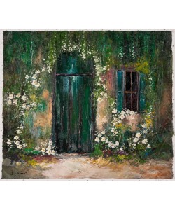 Lenaers Jef Tür und Fenster (Öl auf Leinwand)