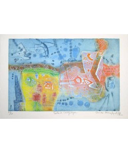 Hasegawa Shoichi Partie De Champagne (Radierung, handsigniert)