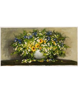 Platen Kurt Blumenbouquet mit Iris (Öl auf Leinwand)