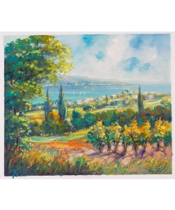 Picard Jean Claude Blühende Felder (Öl auf Leinwand)