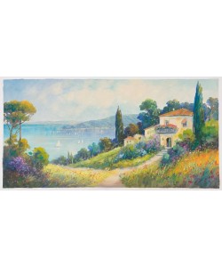 Picard Jean Claude Die Treppe zum Haus (Öl auf Leinwand)