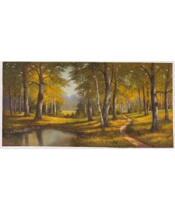 Sandner Peter See mit Weg (Öl auf Leinwand)