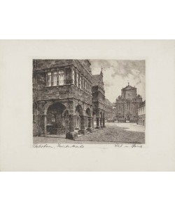 Bruck  Paderborn, Jesuitenkirche (Radierung, s/w)