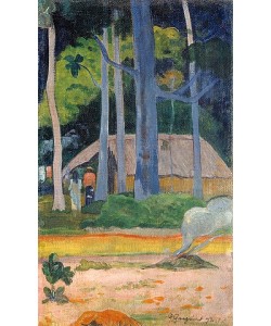 Paul Gauguin, Hütte unter Bäumen. 1892.