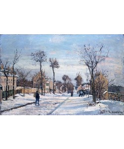 Camille Pissarro, Strasse von Louveciennes im Schnee.