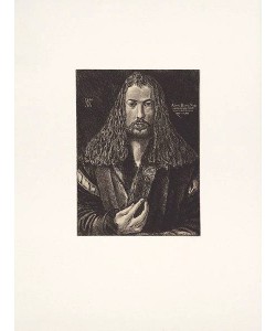 Albrecht (reedit.) Dürer, Selbstbildnis (Radierung nach Dürer)