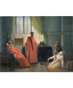 Francesco Hayez, Valenza Gradenico vor der Hl. Inquisition.