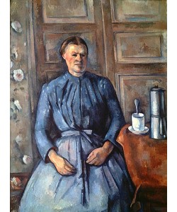 Paul Cézanne, Frau mit Kaffeekanne (La femme à la cafetière). Um 1890-95