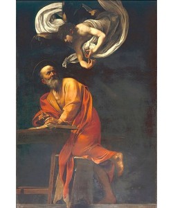 Michelangelo Merisi da Caravaggio, Der Heilige Matthäus mit Engel. 1602.